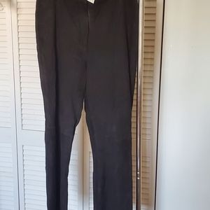 Neiman Marcus Black Suede Pants Exclusive NWT